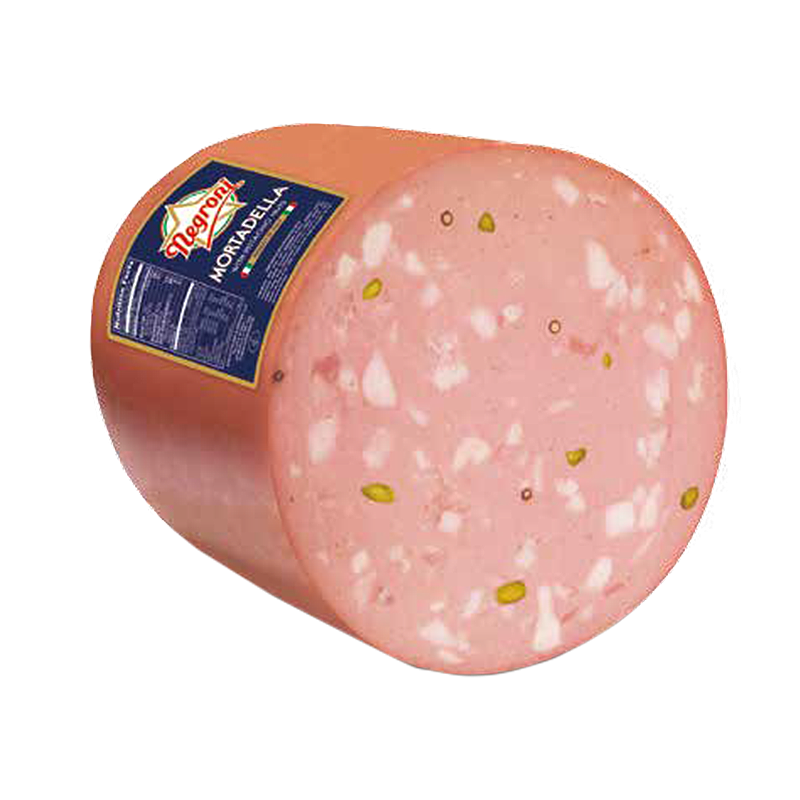 Mortadella Modena Negroni cilindrica con lardello con pistacchio da 3kg