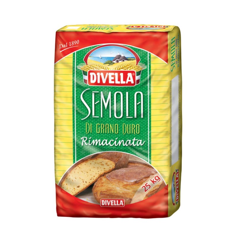 Semola di grano duro Rimacinata 25kg divella