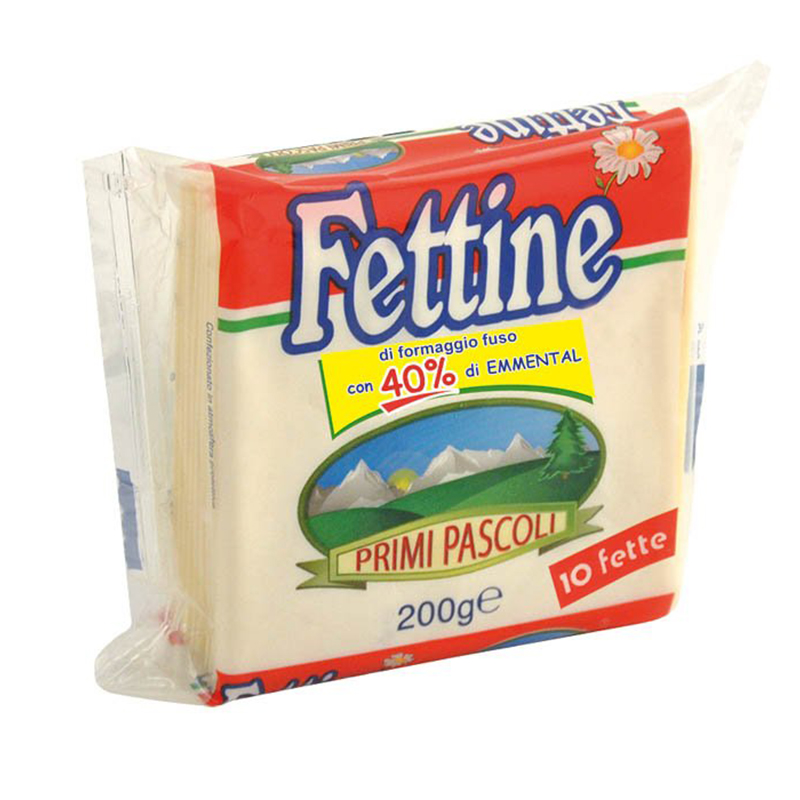 Fettine di formaggio fuso