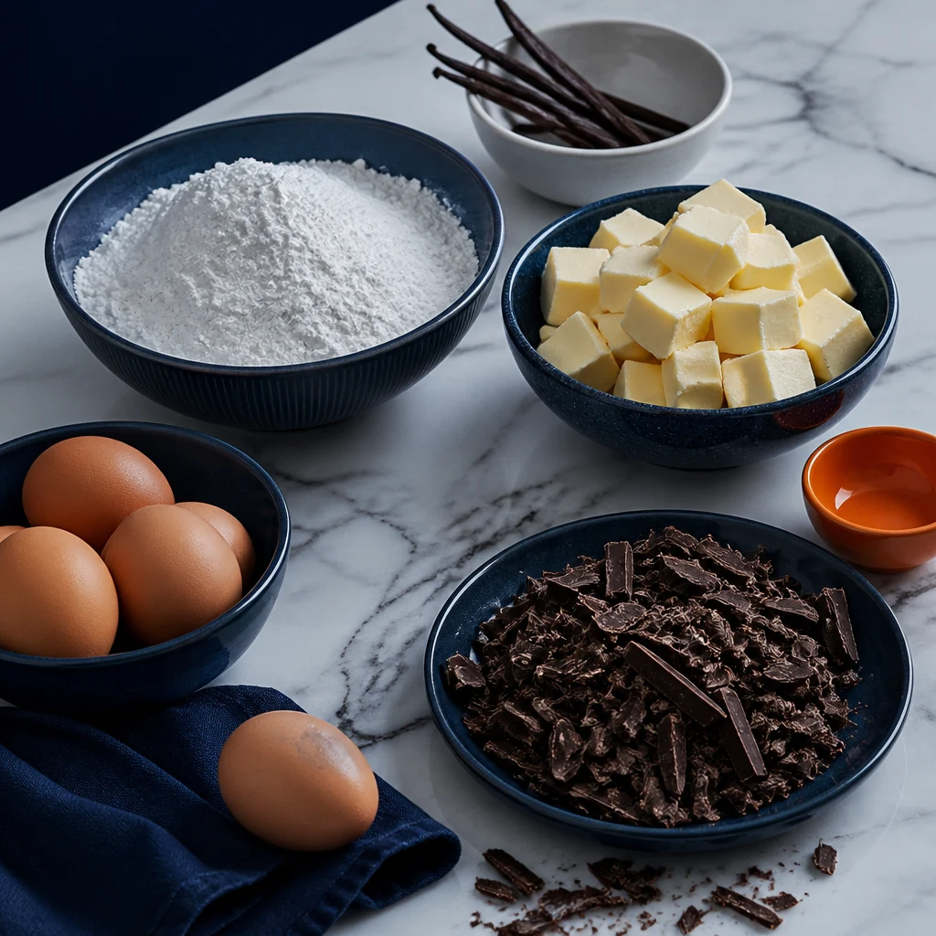 Sacchi di farina e confezioni di preparati di base pronti in laboratorio
