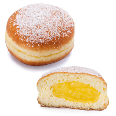 Krapfen Zuccherato alla Crema Pasticcera 80 g