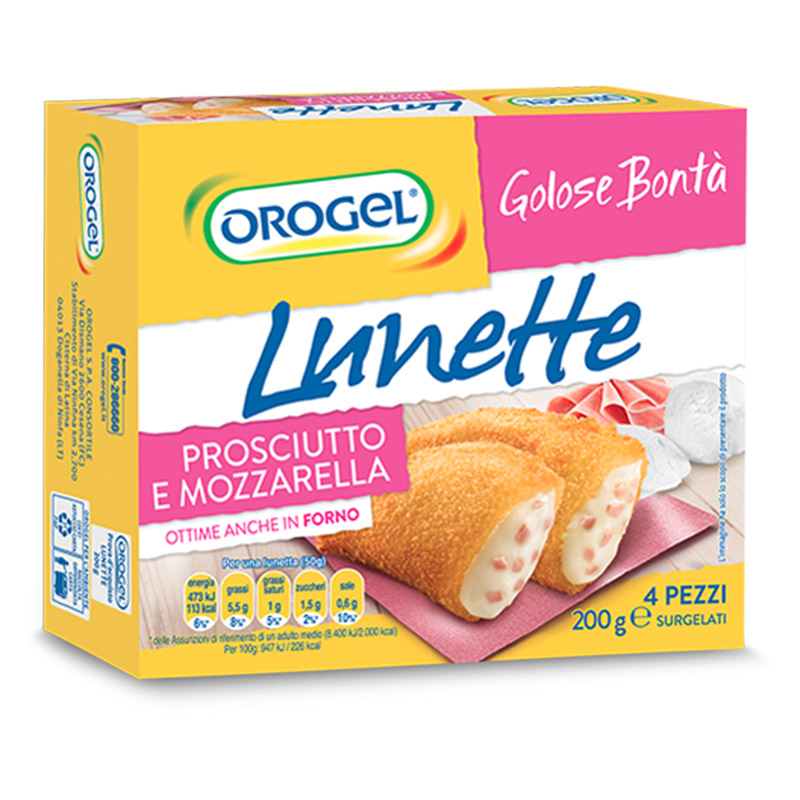 Lunette prosciutto e mozzarella