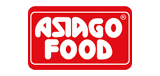 Logo Asiago, marchio distribuito da L'AQUILAGEL