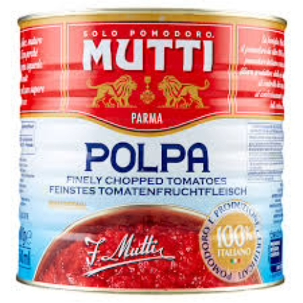 Polpa Mutti in latta x 2,5 kg