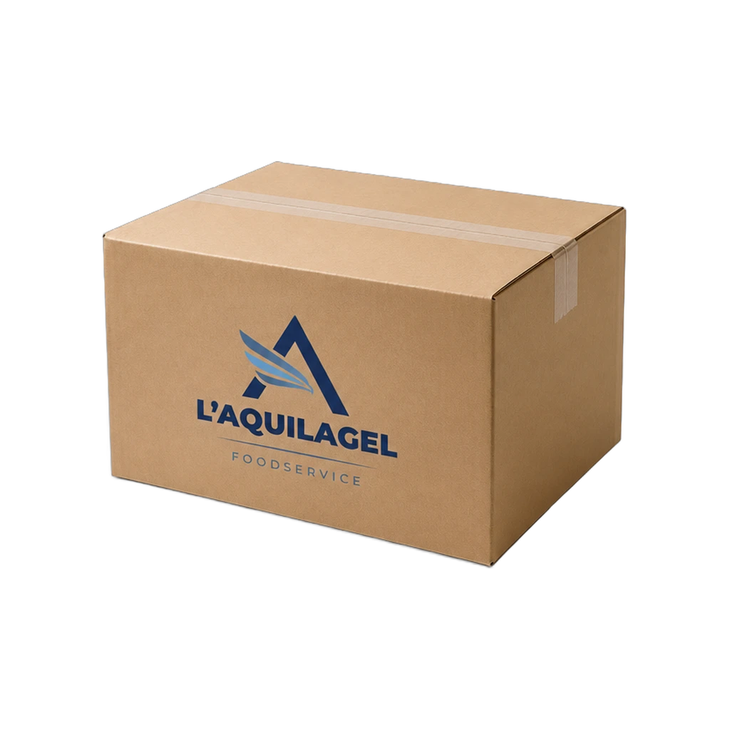Scatola di cartone con logo L'AQUILAGEL