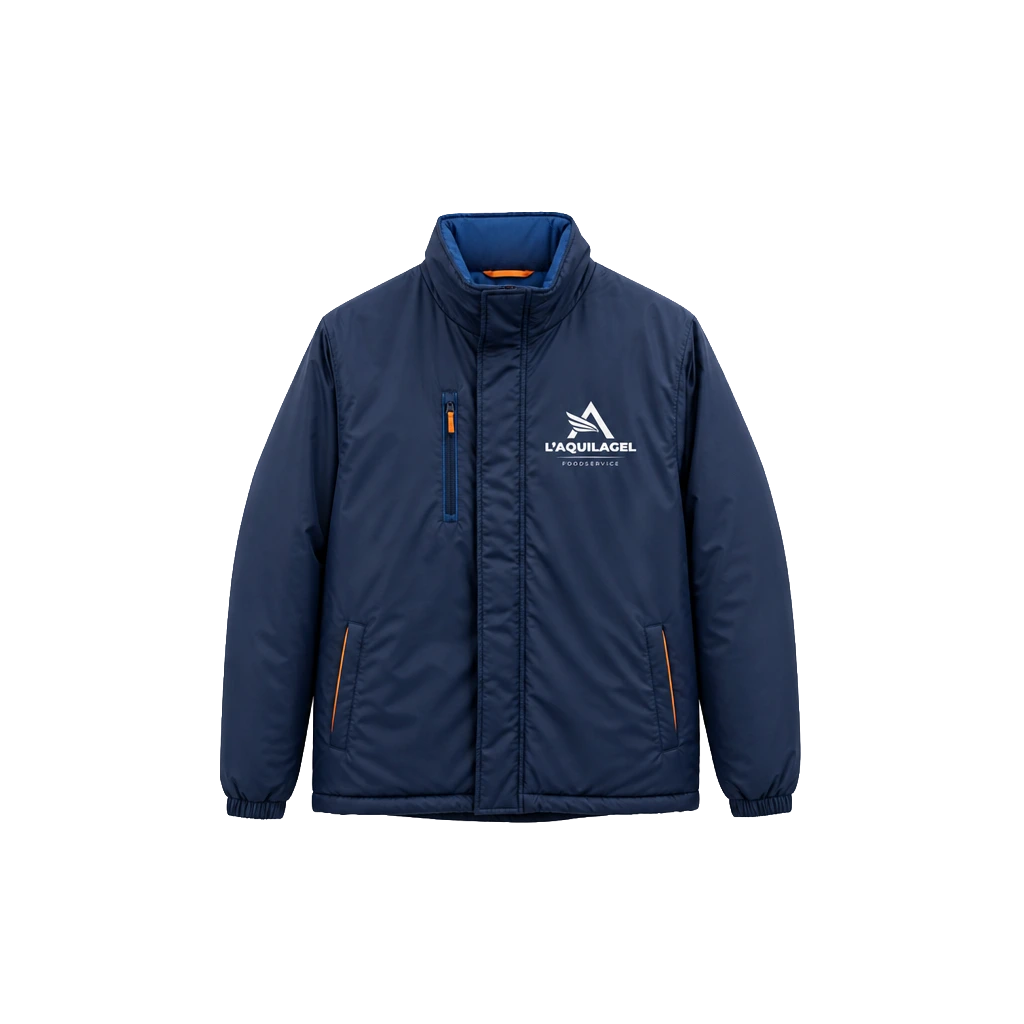 Giacca da lavoro L'AQUILAGEL blu navy con il marchio